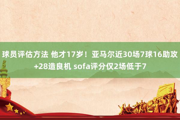 球员评估方法 他才17岁！亚马尔近30场7球16助攻+28造良机 sofa评分仅2场低于7