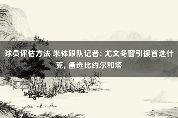 球员评估方法 米体跟队记者: 尤文冬窗引援首选什克, 备选比约尔和塔