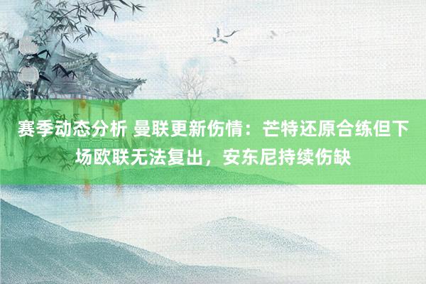 赛季动态分析 曼联更新伤情：芒特还原合练但下场欧联无法复出，安东尼持续伤缺