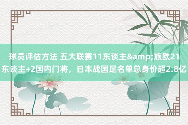 球员评估方法 五大联赛11东谈主&旅欧21东谈主+2国内门将，日本战国足名单总身价超2.8亿