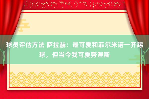 球员评估方法 萨拉赫：最可爱和菲尔米诺一齐踢球，但当今我可爱努涅斯