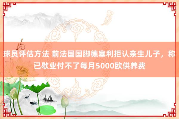 球员评估方法 前法国国脚德塞利拒认亲生儿子，称已歇业付不了每月5000欧供养费