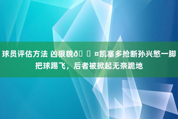 球员评估方法 凶狠貌😤凯塞多抢断孙兴慜一脚把球踢飞，后者被掀起无奈跪地