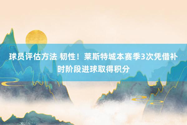 球员评估方法 韧性！莱斯特城本赛季3次凭借补时阶段进球取得积分