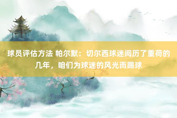 球员评估方法 帕尔默：切尔西球迷阅历了重荷的几年，咱们为球迷的风光而踢球